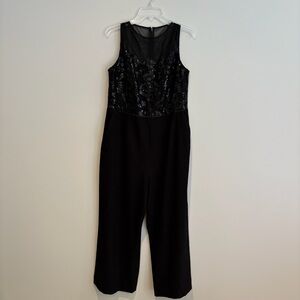 Alex Marie Black Jumpsuit Classic Minimalist Design